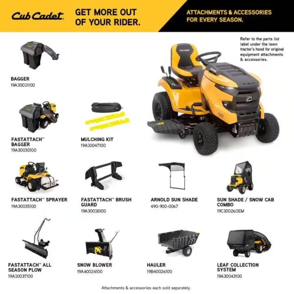 Cub Cadet XT1 Enduro LT 46 in. 22 HP V-Twin Kohler 7000 Series Engine Hydrostatic Drive Gas Riding Lawn Tractor