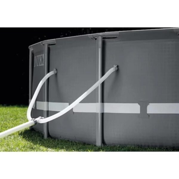 Intex 26-ft x 26-ft x 51.6-in Steel Wall Panels Round Above-Ground Pool with Filter Pump and Ladder