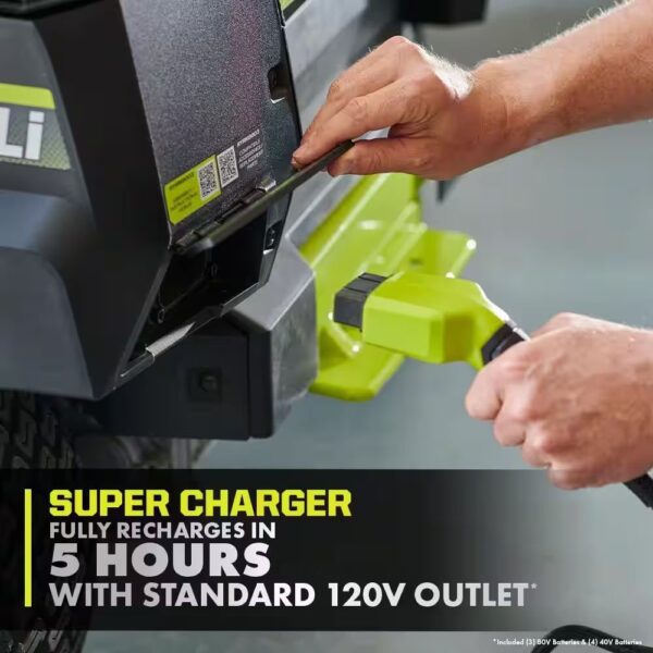 RYOBI 54 in. 80-Volt HP Brushless Battery Electric Cordless Zero Turn Mower, Blower, Backpack Battery – Batteries and Chargers