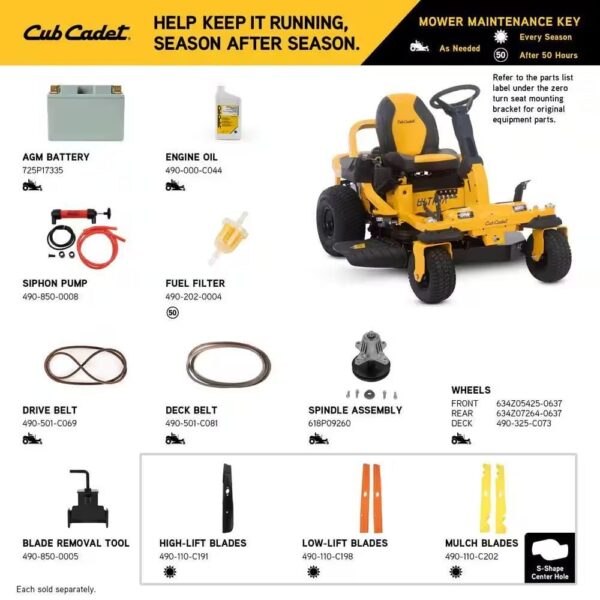 Cub Cadet Ultima ZTS1 42 in. Fabricated Deck 22HP V-Twin Kohler 7000 Series Engine Dual Hydro Drive Gas Zero Turn Riding Mower