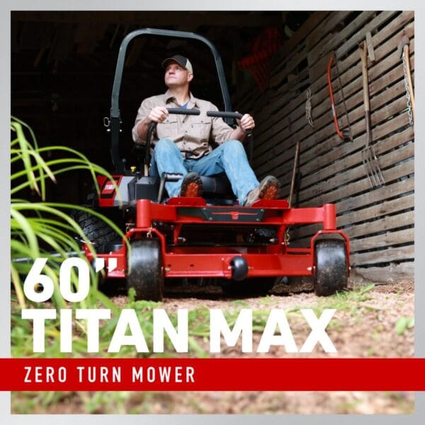 Titan Max 60 in. IronForged Deck 26 HP Commercial V-Twin Gas Dual Hydrostatic Zero Turn Riding Mower