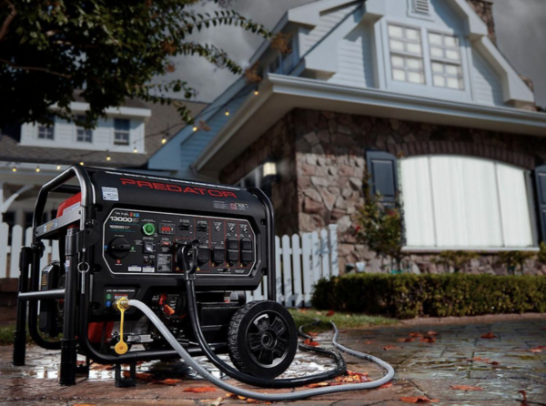 PREDATOR 13,000 Watt Tri-Fuel Portable Generator with Remote Start and CO SECURE