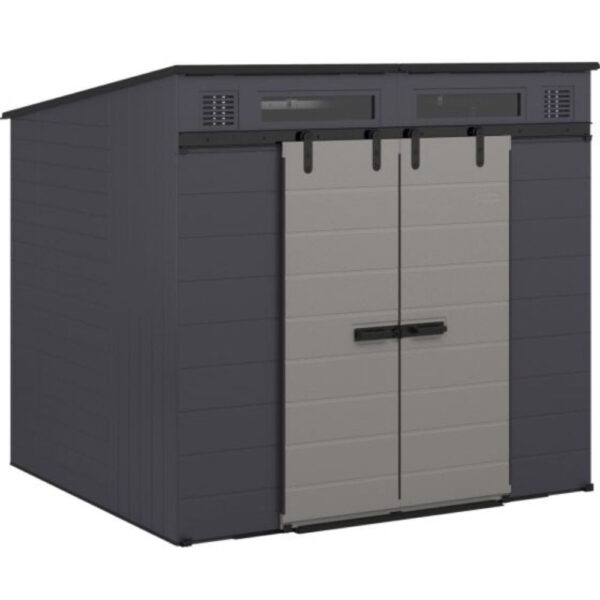 Suncast Modernist® 8 ft. x 7 ft. Dual Barn Door Storage Shed