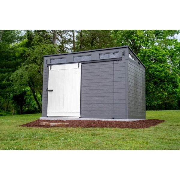 Suncast Modernist 10 ft. x 7 ft. Barn Door Storage Shed